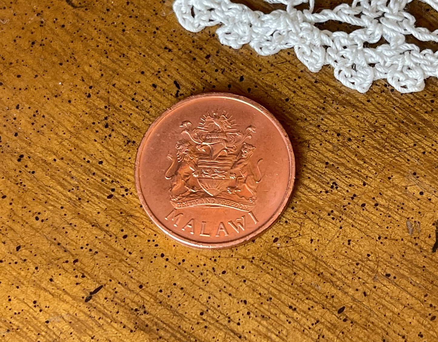 Paradise Whydah Bird 2 Tambala Malawi Authentic Coin Money for Jewelry and Craft Making