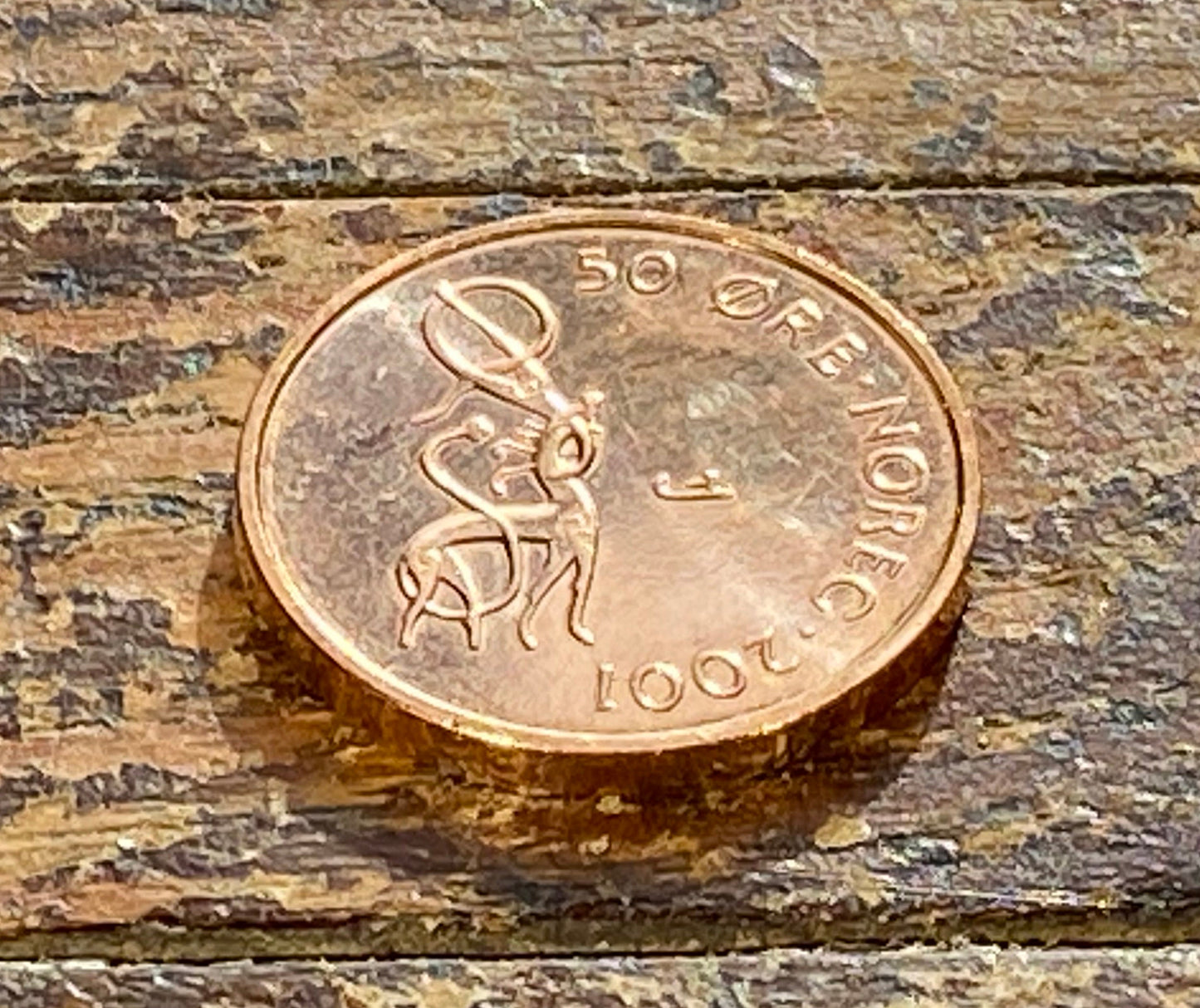 Nidhogg Dragon & Crown Norwegian Authentic Coin Money Øre for Jewelry and Craft Making