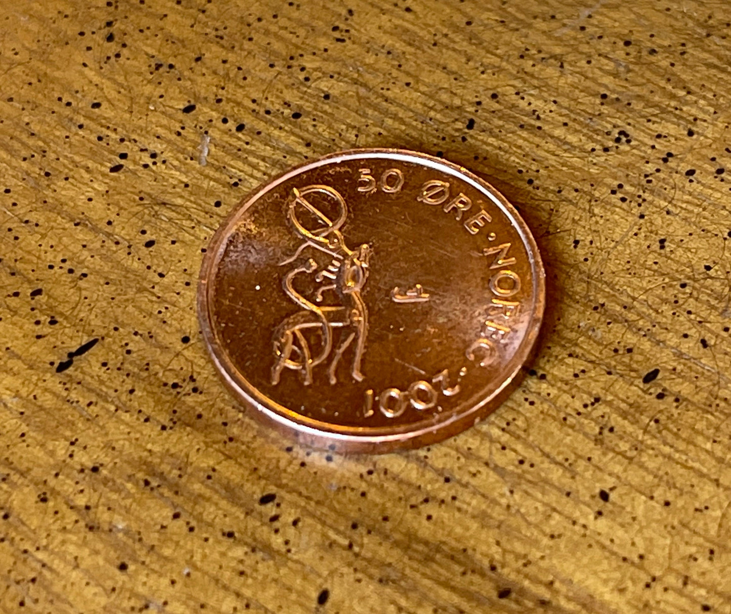 Nidhogg Dragon & Crown Norwegian Authentic Coin Money Øre for Jewelry and Craft Making