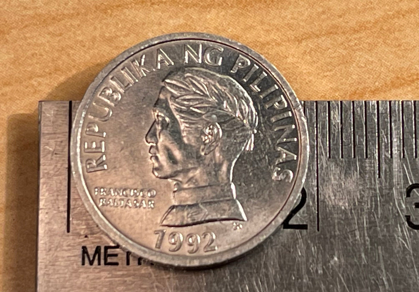 Pygmy Goby Fish & Poet Philippines Authentic Coin Money Sentimo for Jewelry and Craft Making