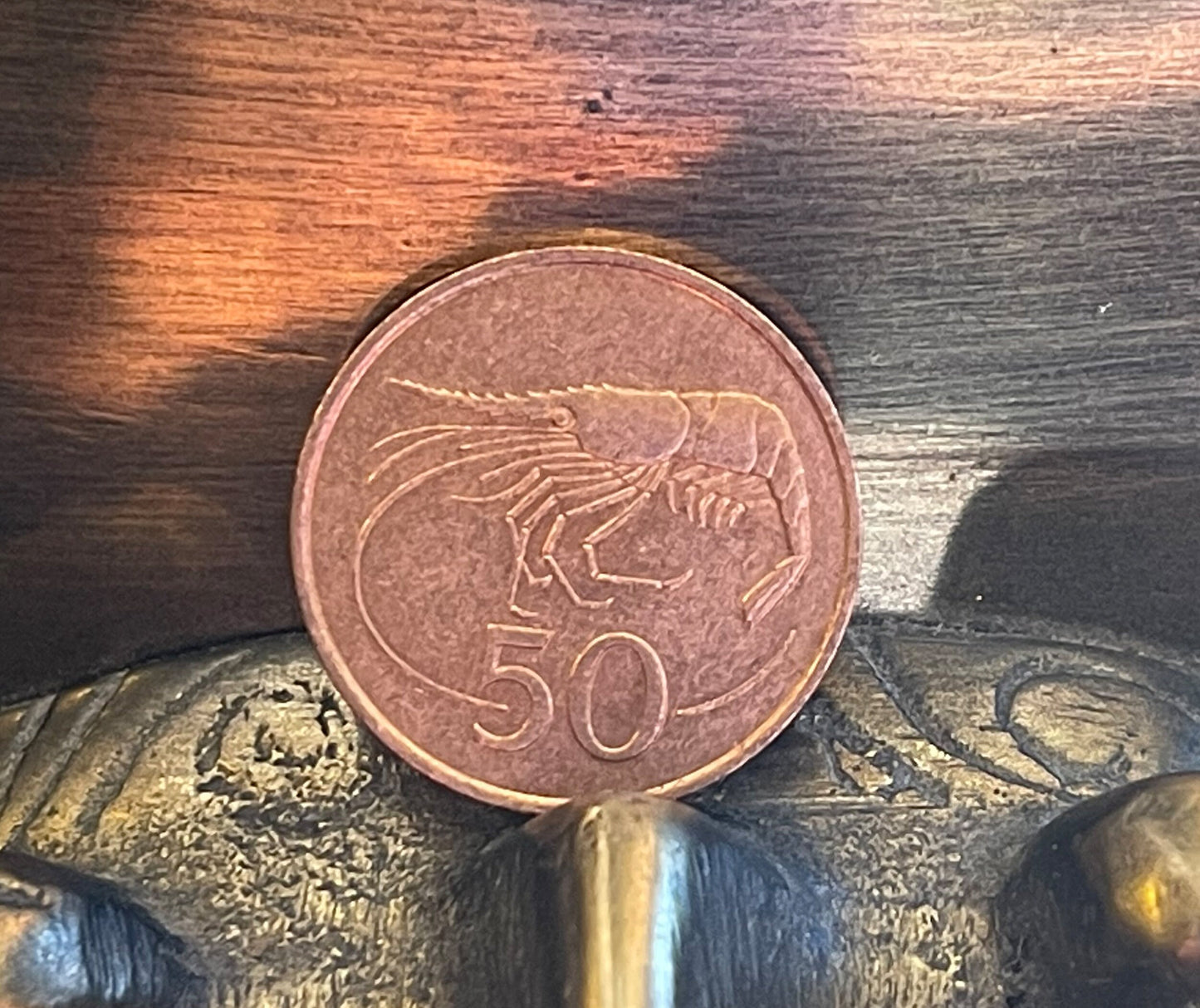 Dragon & Shrimp Icelandic Authentic Coin Money 50 Aurar for Jewelry and Craft Making