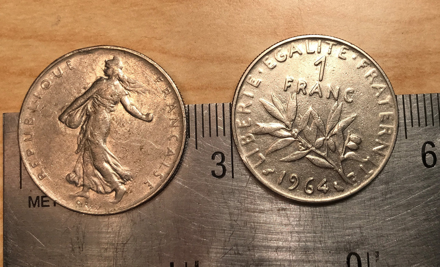 Liberté, égalité, fraternité + Olive Branch & Sower French Authentic Coin Money Franc for Jewelry and Craft Making
