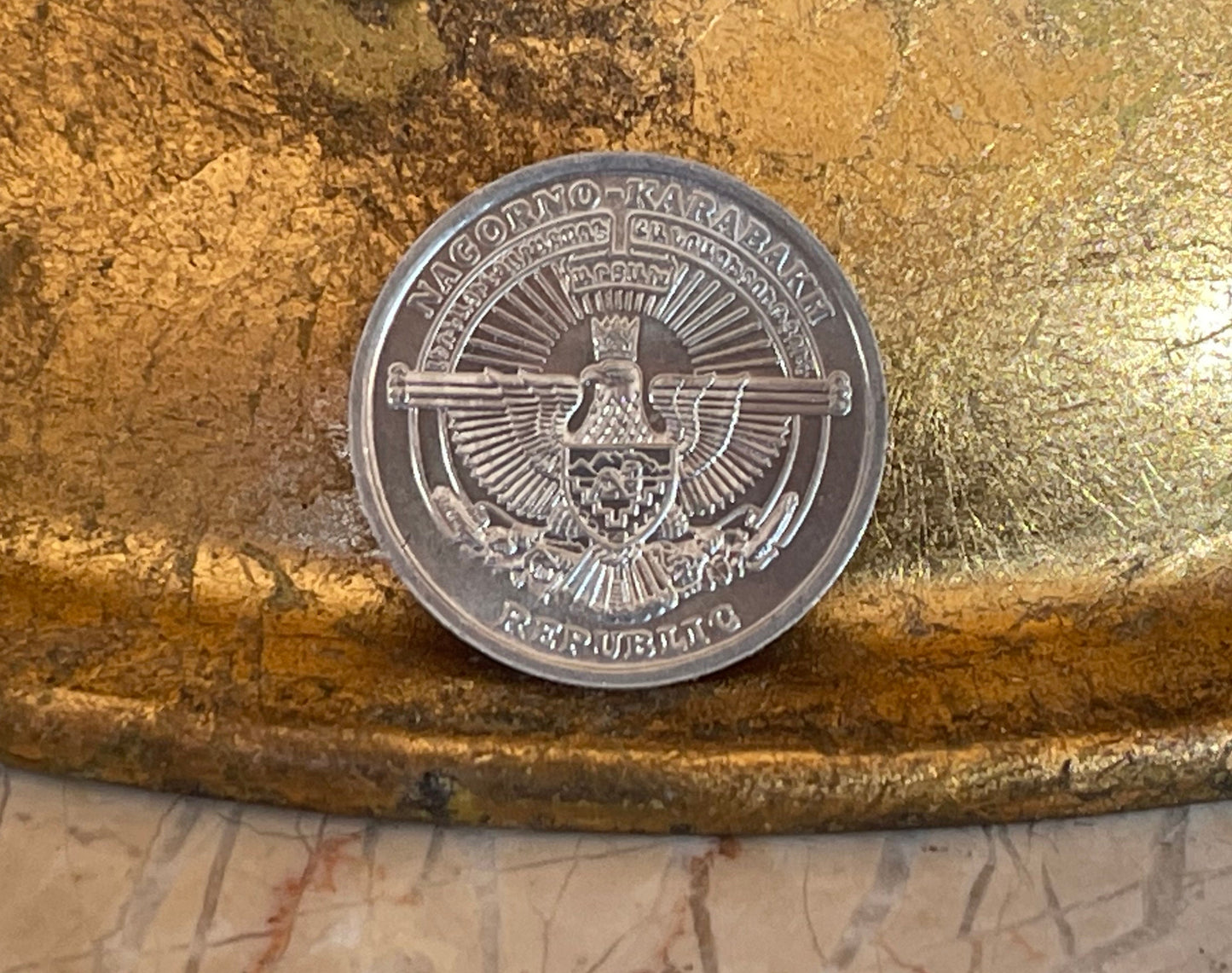 Pheasant Nagorno-Karabakh Authentic Coin Money Dram for Jewelry and Craft Making