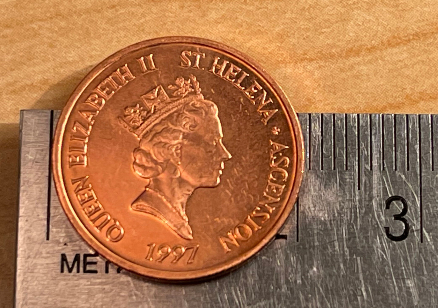 Tuna St Helena & Ascension Authentic Coin Money Penny for Jewelry and Craft Making