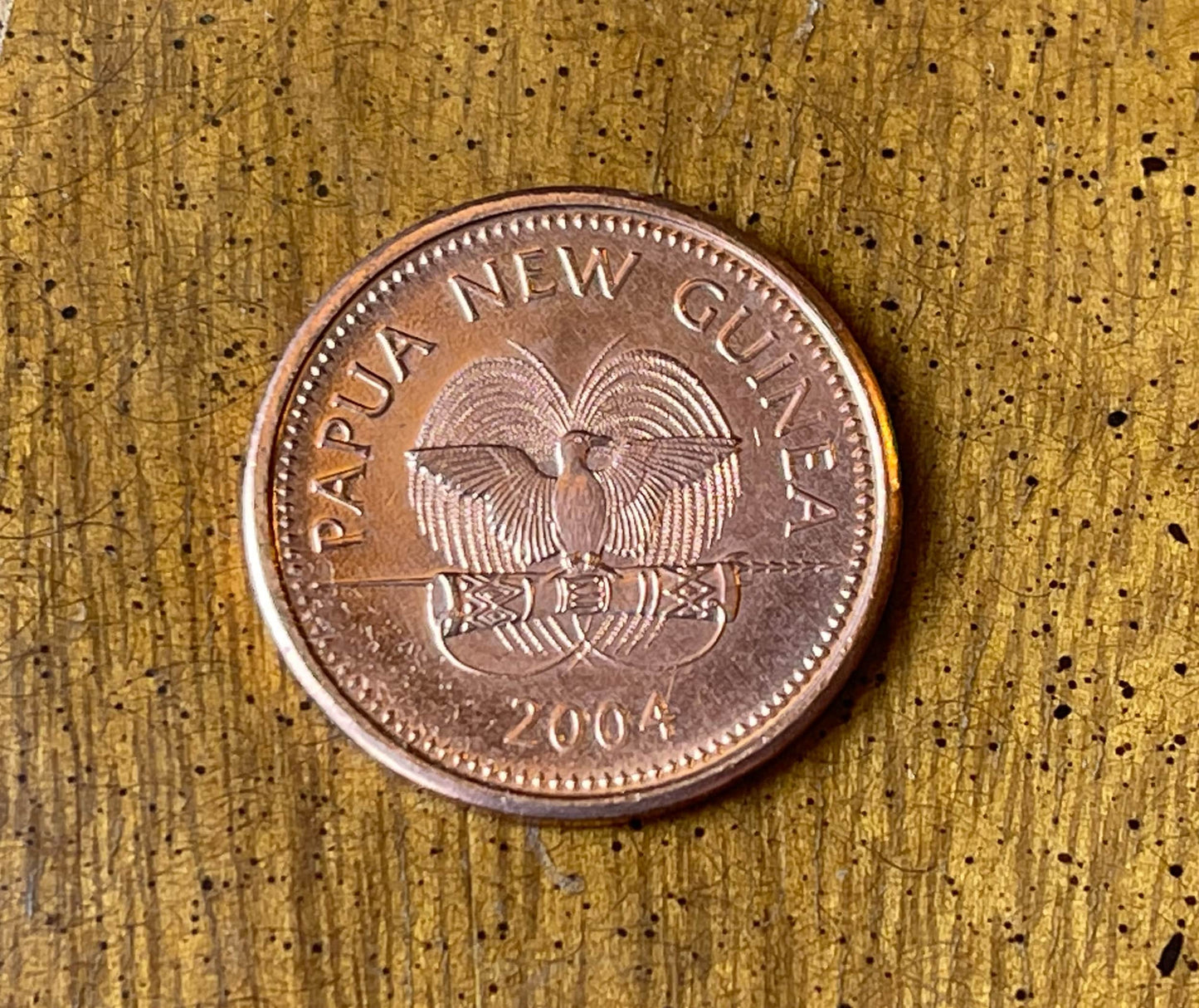 Lion Fish & Paradise Bird Papua New Guinea Authentic Coin Money 2 Toea for Jewelry and Craft Making