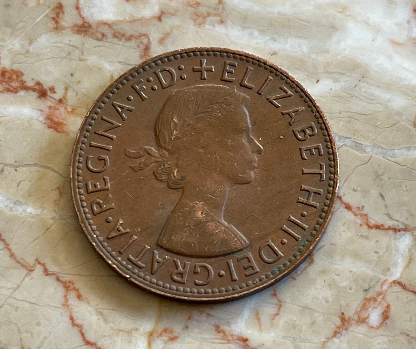 Kangaroo & Queen Australian Penny Authentic Coin Money for Jewelry and Craft Making 1956 1957 1958 1960 1962 1964