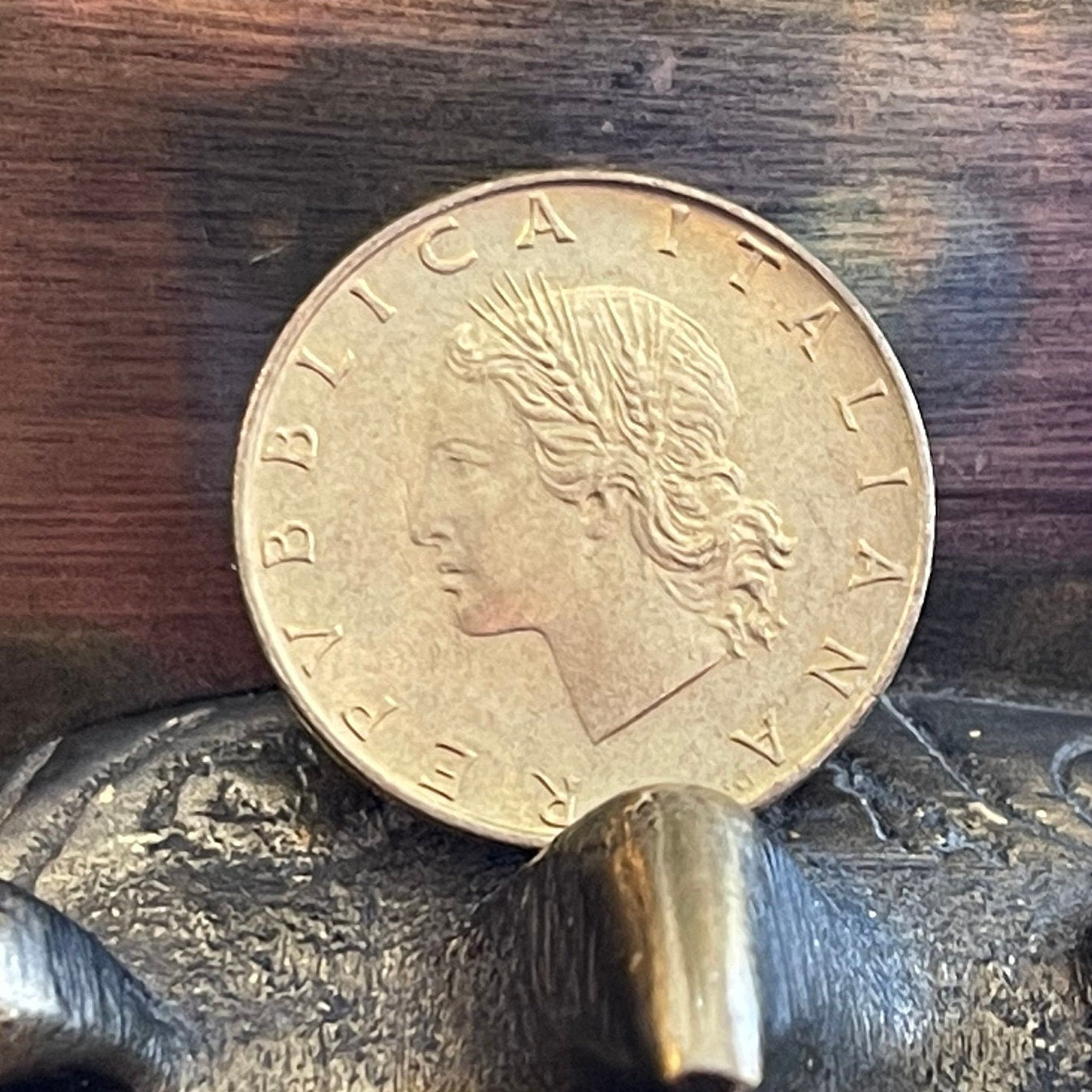 Oak Branch Italy 20 Lire Authentic Coin Money for Jewelry and Craft Making