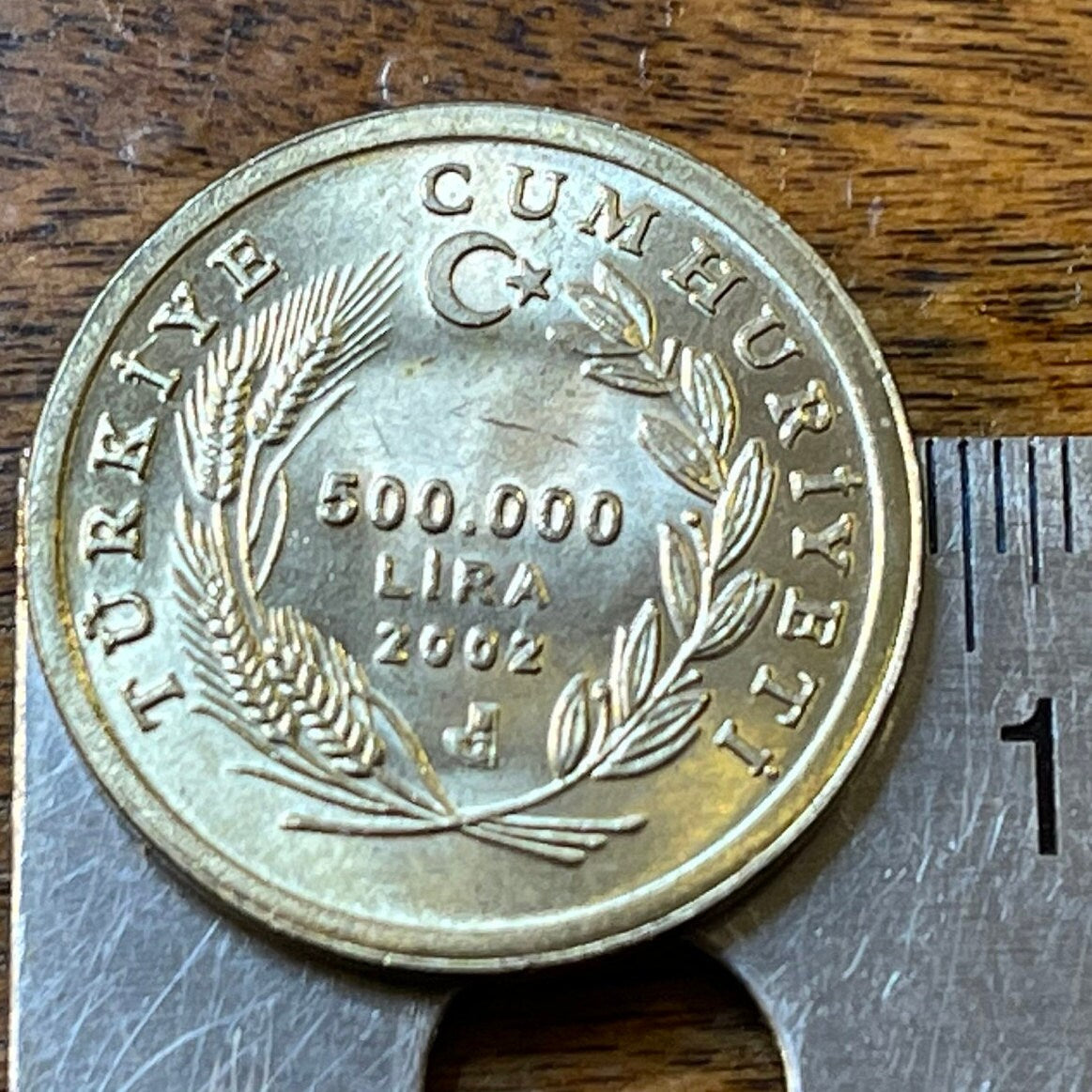 Sheep 500,000 Lira Turkey Authentic Coin Money for Jewelry and Craft Making