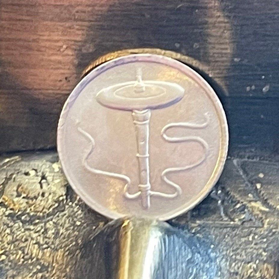 Gasing Spinning-Top Malaysia 5 Sen Authentic Coin Money for Jewelry and Craft Making