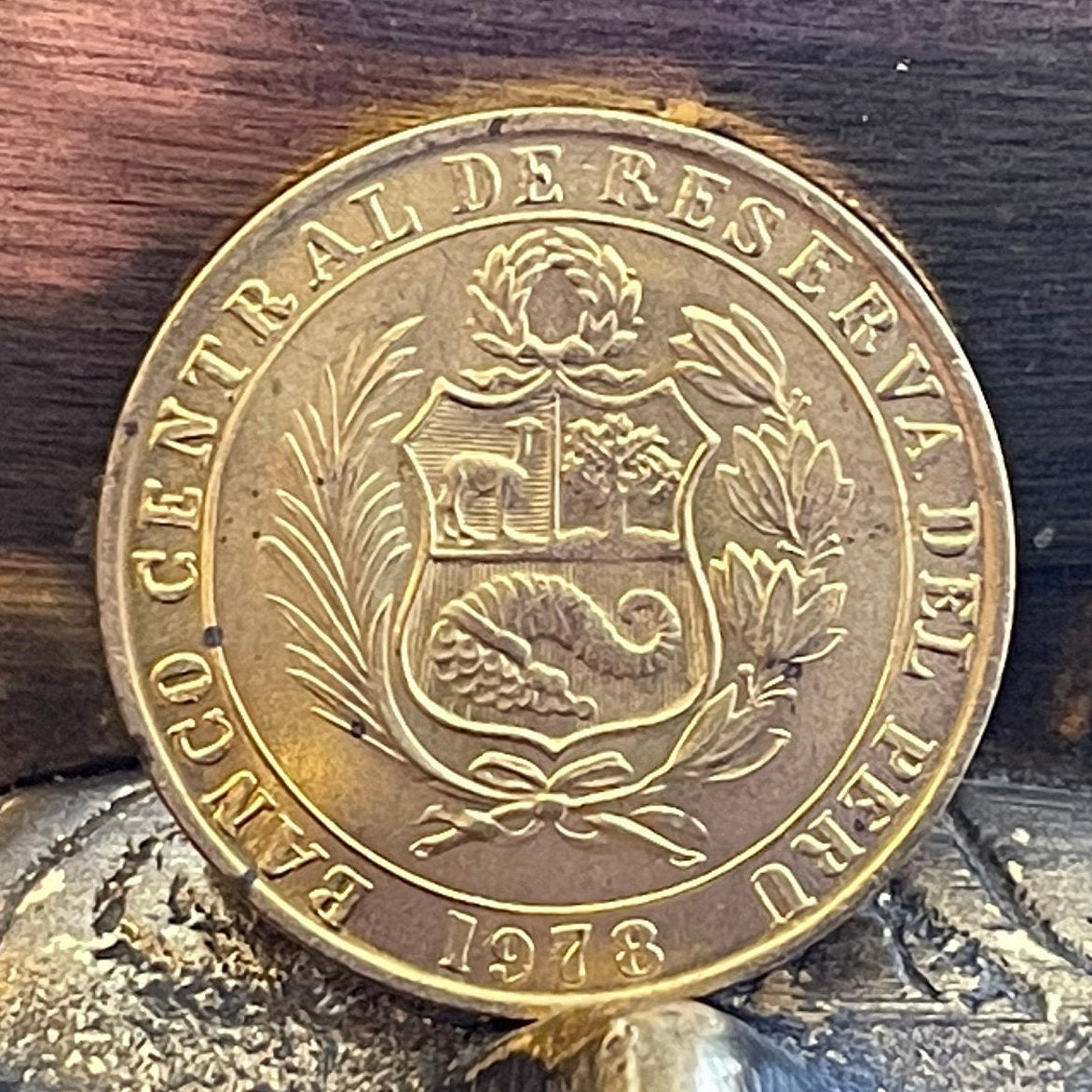 Revolutionary Tupac Amaru II 10 Soles Peru Authentic Coin Money for Jewelry and Craft Making (Indigenous Leader)