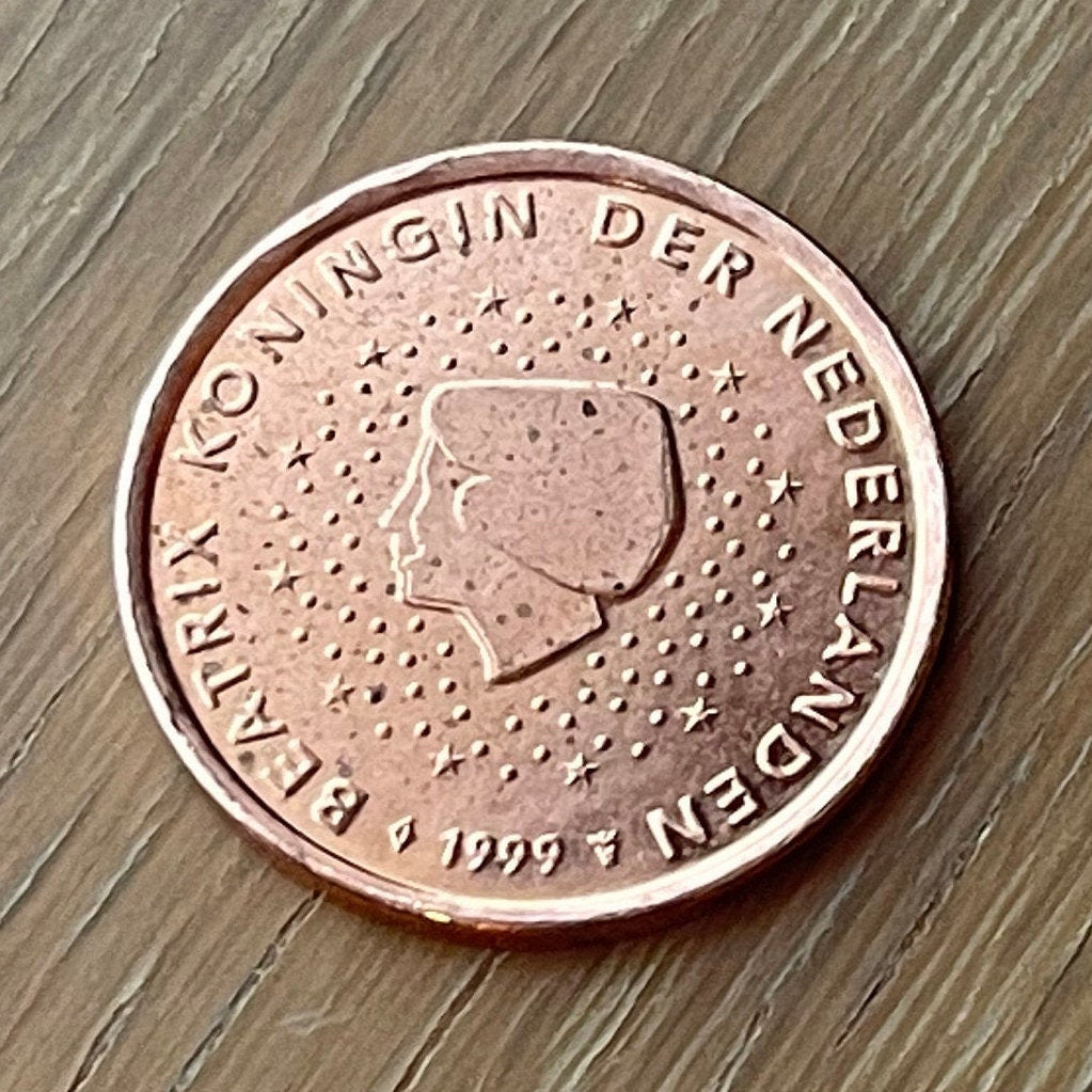Queen Beatrix 5 Euro Cents Netherlands Authentic Coin Money for Jewelry and Craft Making