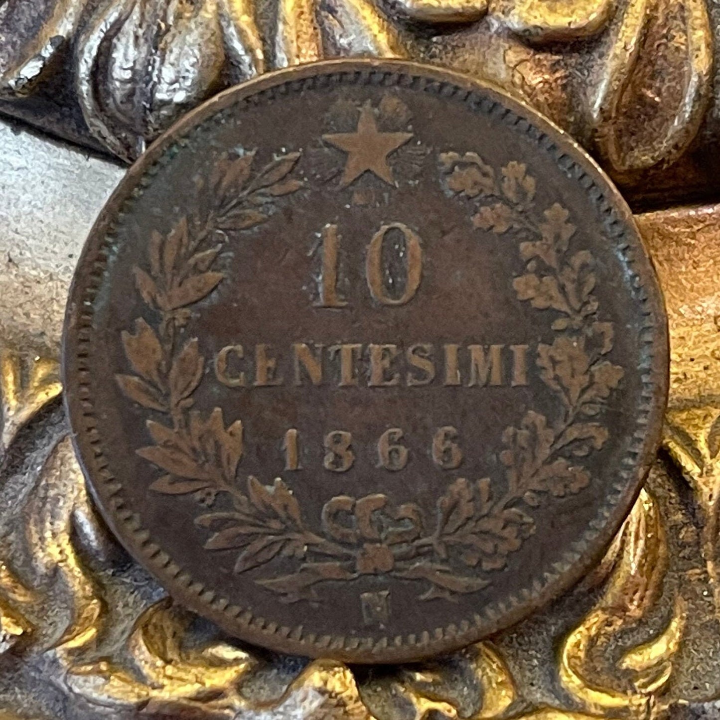 First King of Italy Victor Emmanuel 10 Centesimi Italy Authentic Coin Money for Jewelry and Craft Making