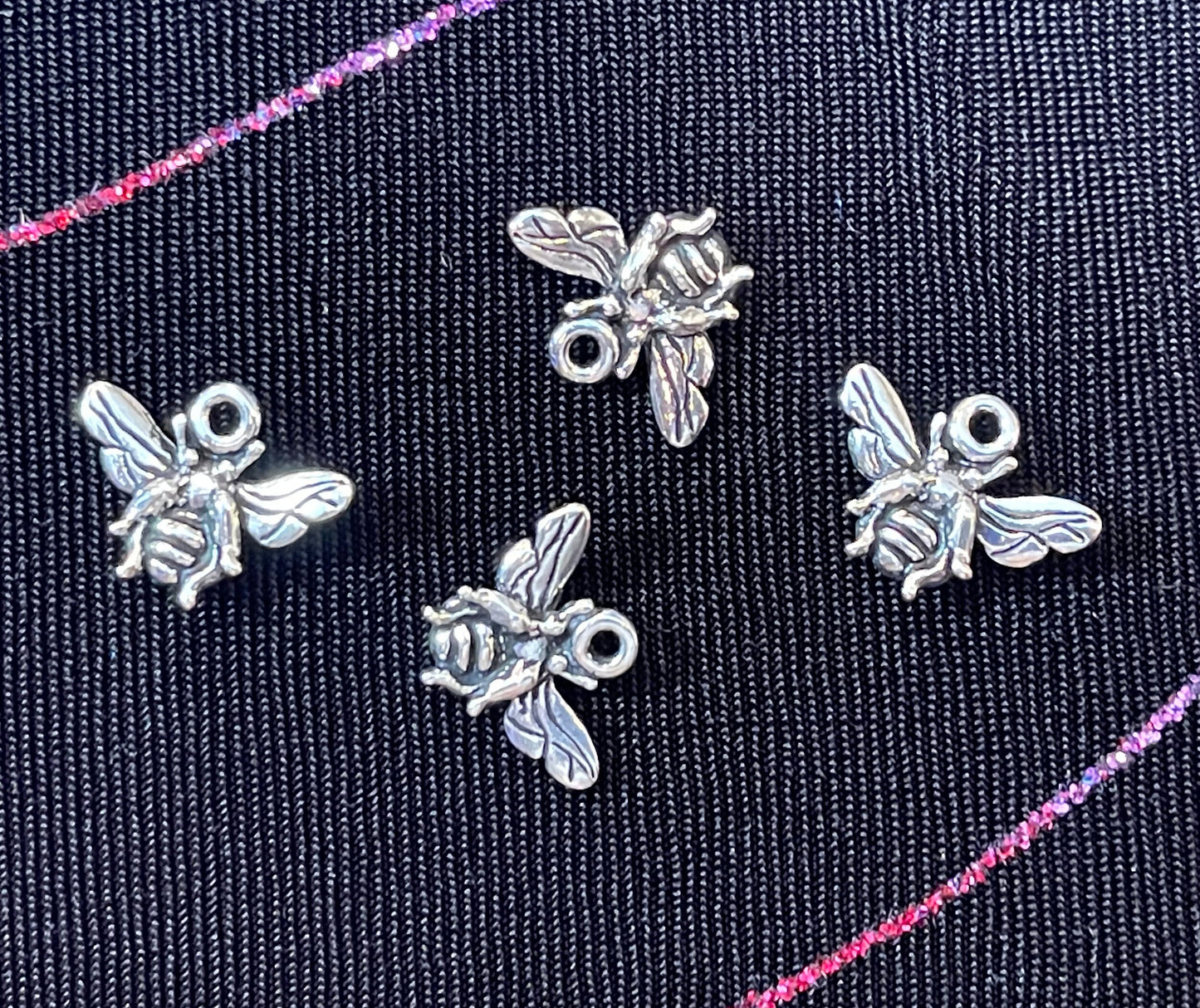 Bee, Butterfly & Blossom PREMIUM Assortment–Lot of 15 charms–gold and silver plated–flowers, hummingbird, dragonfly, bee (Tierracast garden)