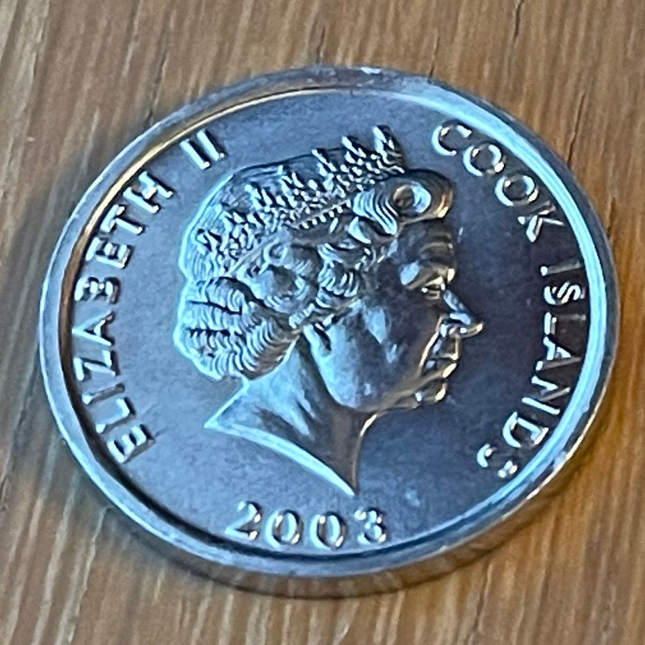 Rhesus Macaque 1 Cent Cook Islands Authentic Coin Money for Jewelry and Craft Making (Monkey)