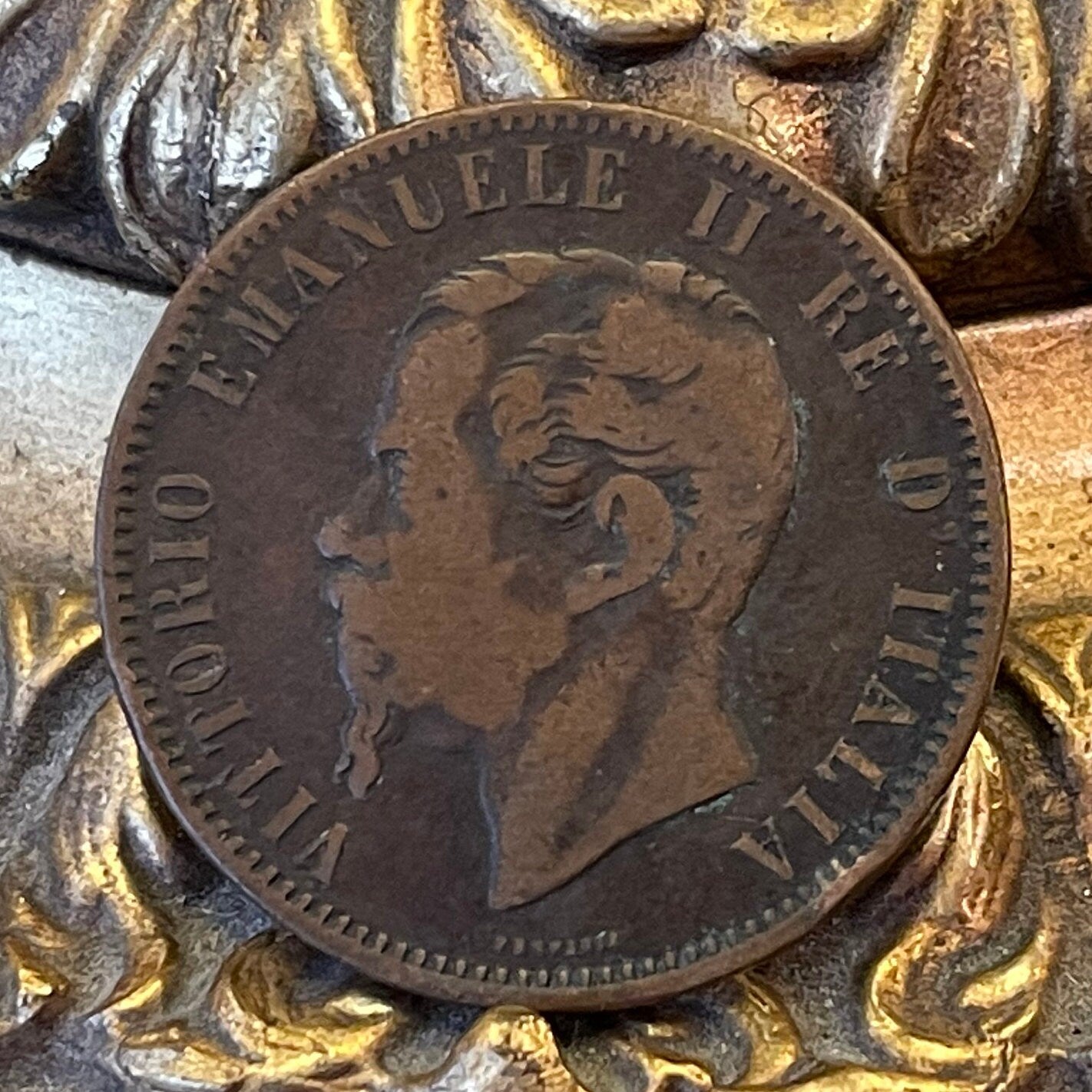 First King of Italy Victor Emmanuel 10 Centesimi Italy Authentic Coin Money for Jewelry and Craft Making