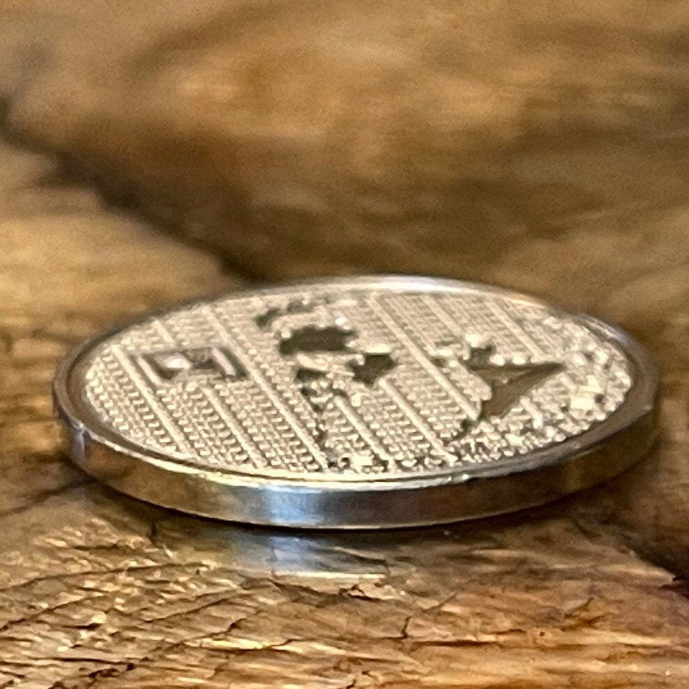 Theodor Herzl 10 Shequalim Israel Authentic Coin Money for Jewelry and Craft Making (Father of Israel) (Zionism) 1984