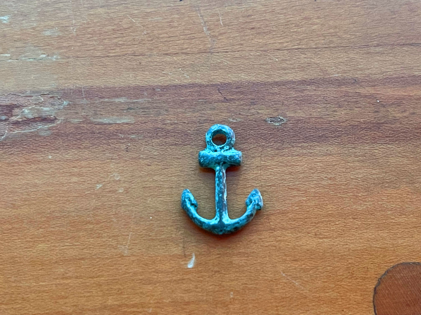 Anchor & scallop shell PREMIUM copper charm assortment – Lot of 3 – green patina – from Mykonos island, Greece - beach nautical seashell