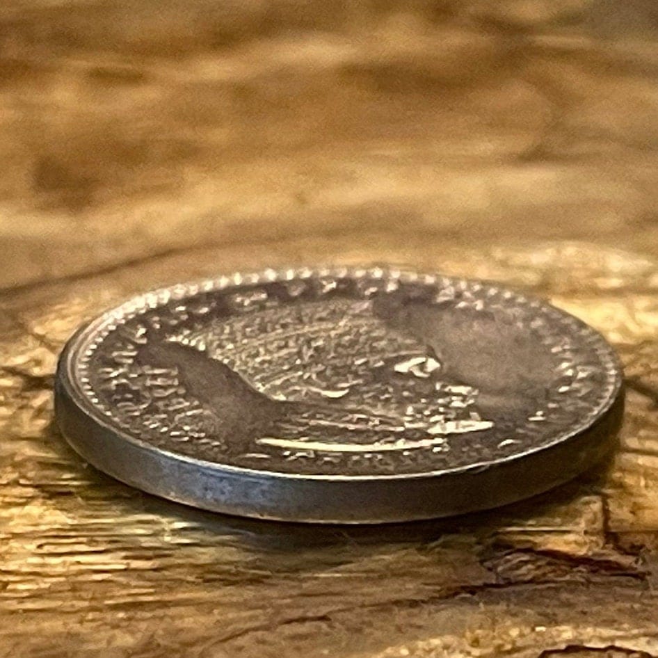 Emperor Haile Selassie & Lion of Judah 25 Matonas Ethiopia Authentic Coin Money for Jewelry and Craft Making (1931) (Rastafarian)