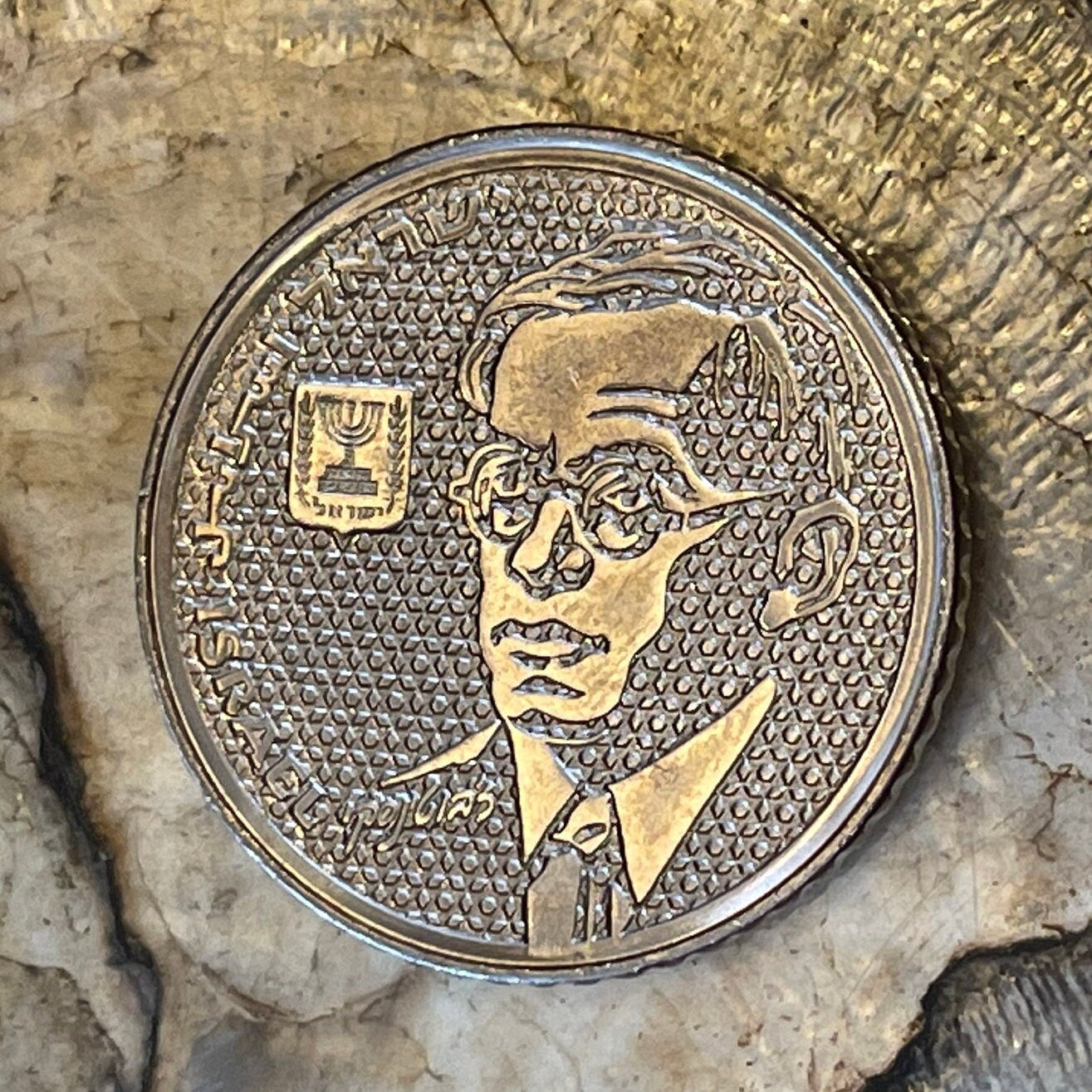 Ze'ev Jabotinsky 100 Shequalim Israel Authentic Coin Money for Jewelry and Craft Making (Zionism) (Likud) (1985)