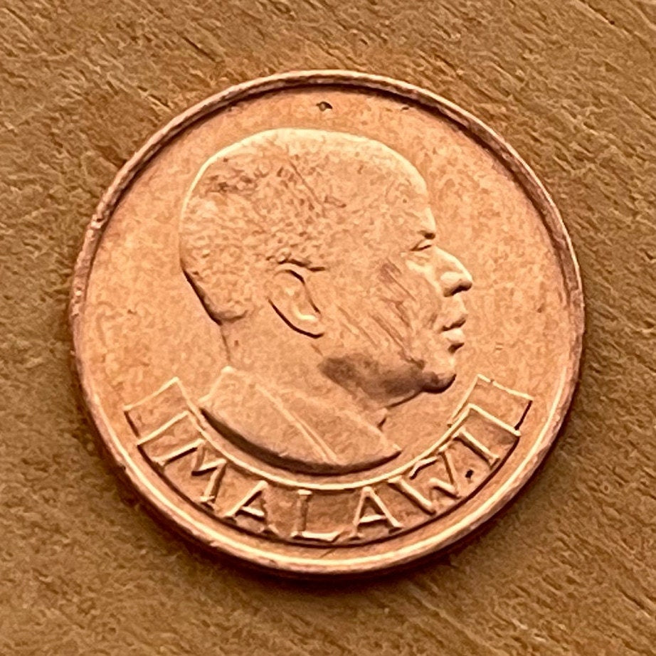 Wild Rooster & Hastings Kamuzu Banda 1 Tambala Authentic Coin Money for Jewelry and Craft Making (Free Range Indigenous Chicken)