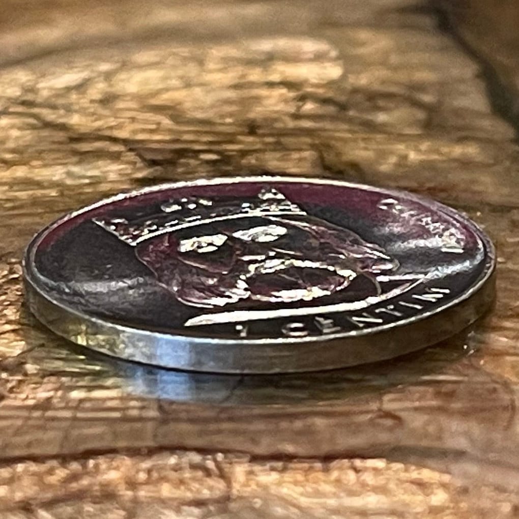 Emperor Charlemagne 1 Centim Andorra Authentic Coin Money for Jewelry and Craft Making (Father of Europe) (Charles the Great)