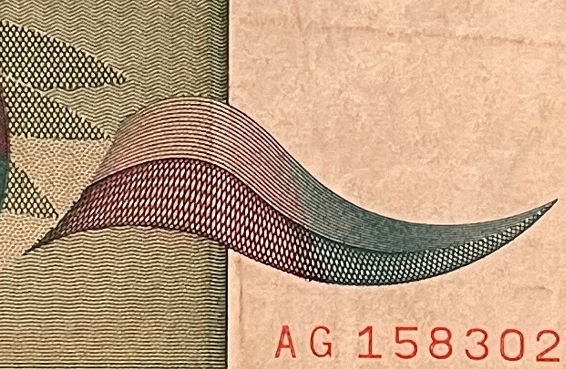 Roses & Boy 50,000 Dinara Yugoslavia Authentic Banknote Money for Jewelry and Craft Making (1992) (CONDITION: VERY FINE)