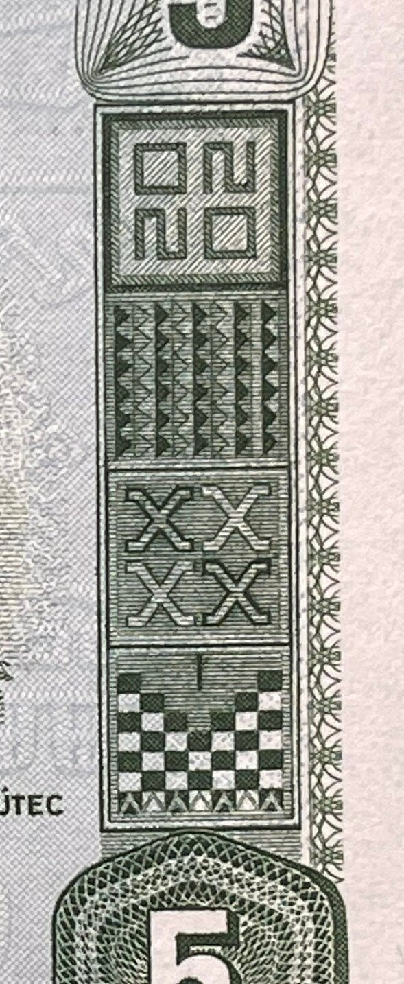 Inca Fortress Sacsayhuamán 5 Soles de Oro Peru Authentic Banknote Money for Jewelry and Craft Making (Cusco) (Pachacuti Inca Yupanqui)