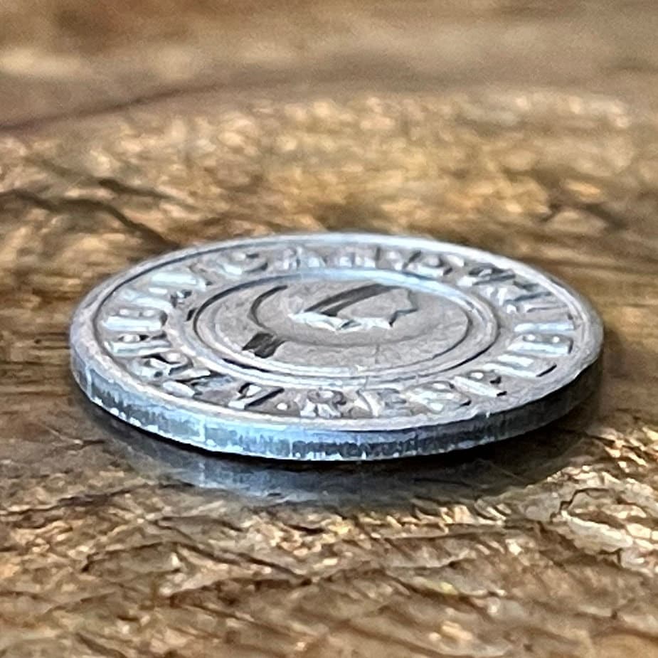 Star and Crescent 20 Qapik Azerbaijan Authentic Coin Money for Jewelry and Craft Making (Ottoman Empire) (Eight Pointed Star)