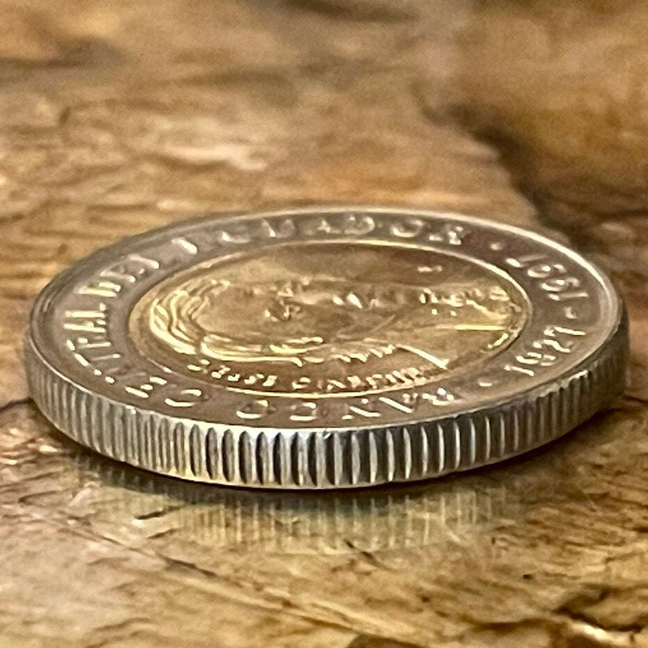Scientist Reformer Eugenio Espejo 1000 Sucres Ecuador Authentic Coin Money for Jewelry and Craft Making (Bimetallic) (1997)