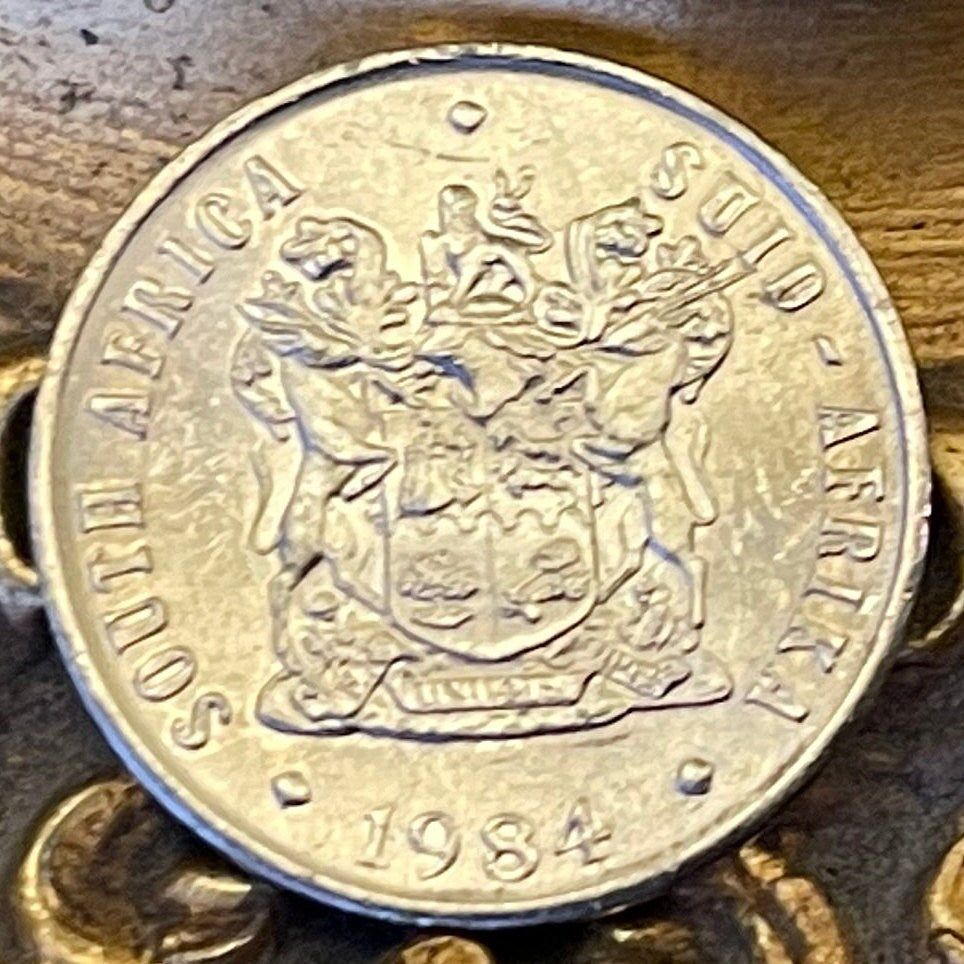 Mopane Aloe 10 Cents South Africa Authentic Coin Money for Jewelry and Craft Making (Power Through Unity) (Lotion)