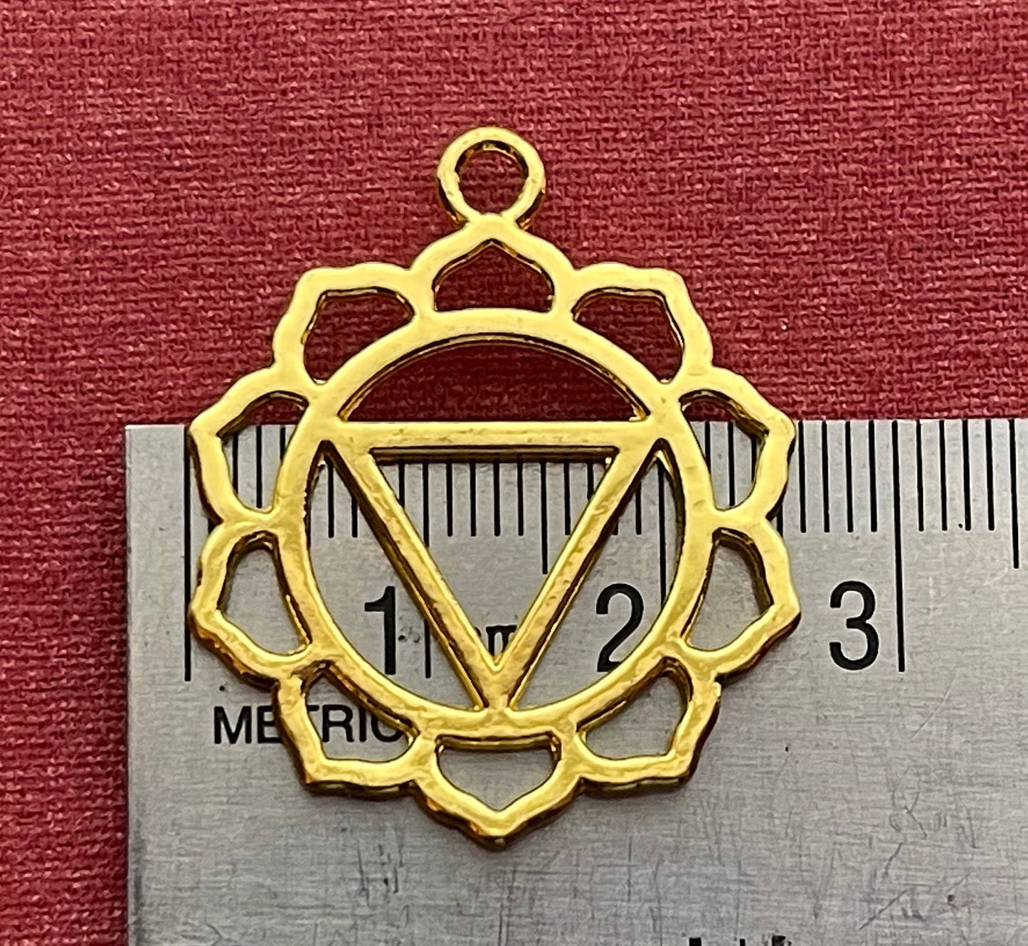 Chakra Charm, Pendant, Set, Ball Chain Necklace – gold-plated, silver-plated – crown, third eye, throat, heart, solar plexus, sacrum, root