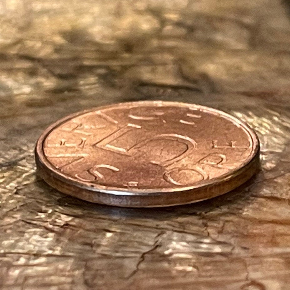 King Carl XVI Gustaf Crown 5 Öre Sweden Authentic Coin Money for Jewelry and Craft Making (Incised) (Number 5)