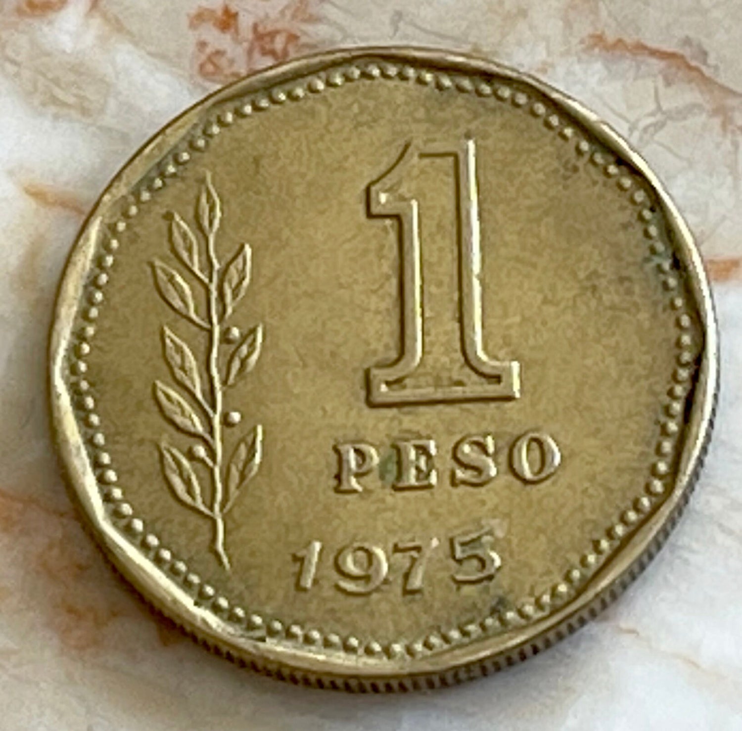 Sun of May Argentina Authentic Peso Coin Money for Jewelry and Craft Making 1974 1975 1976