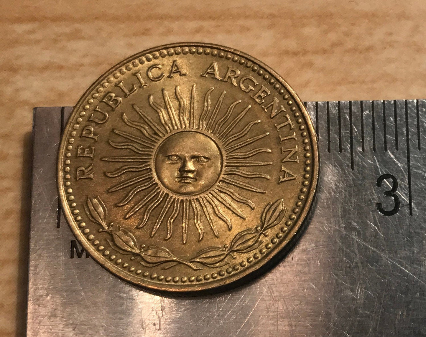 Sun of May Argentina Authentic Peso Coin Money for Jewelry and Craft Making 1974 1975 1976