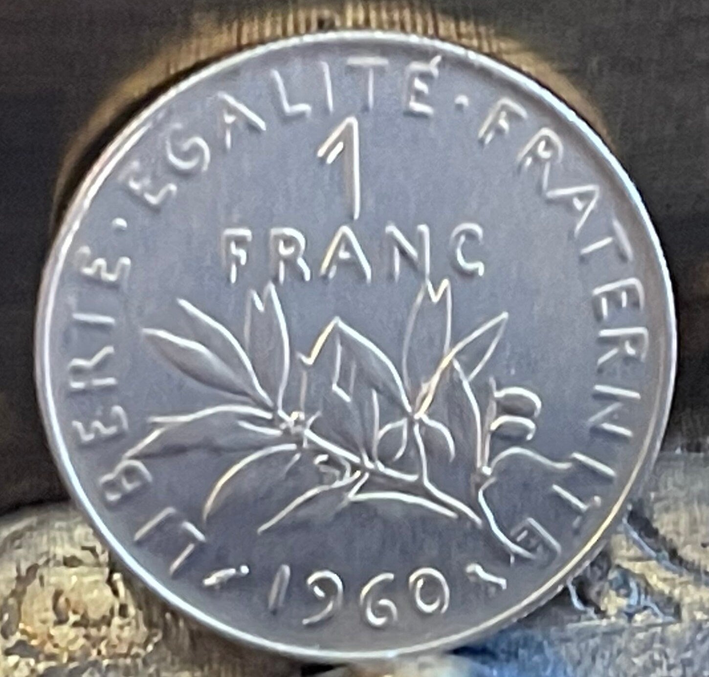 Marianne the Sower 1 Franc Authentic France Coin Money for Jewelry and Craft Making (La Semeuse)