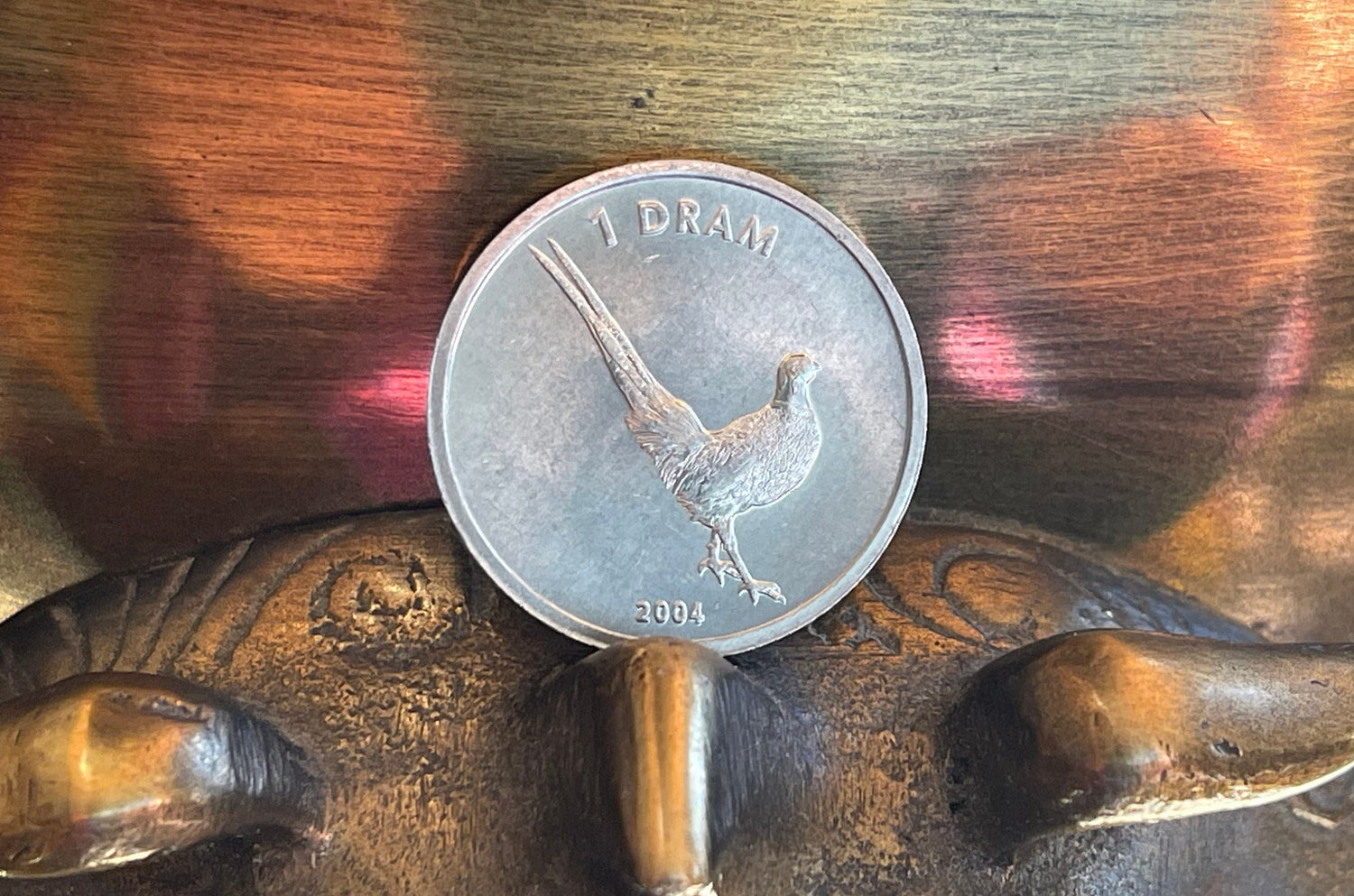 Pheasant Nagorno-Karabakh Authentic Coin Money Dram for Jewelry and Craft Making