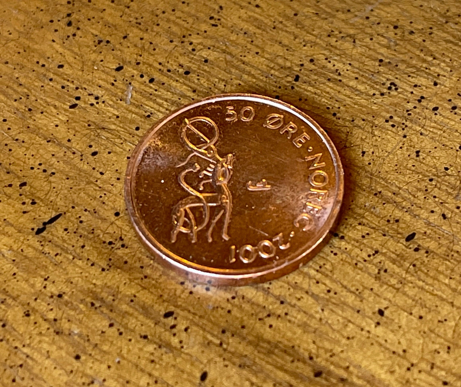 Nidhogg Dragon & Crown Norwegian Authentic Coin Money Øre for Jewelry and Craft Making