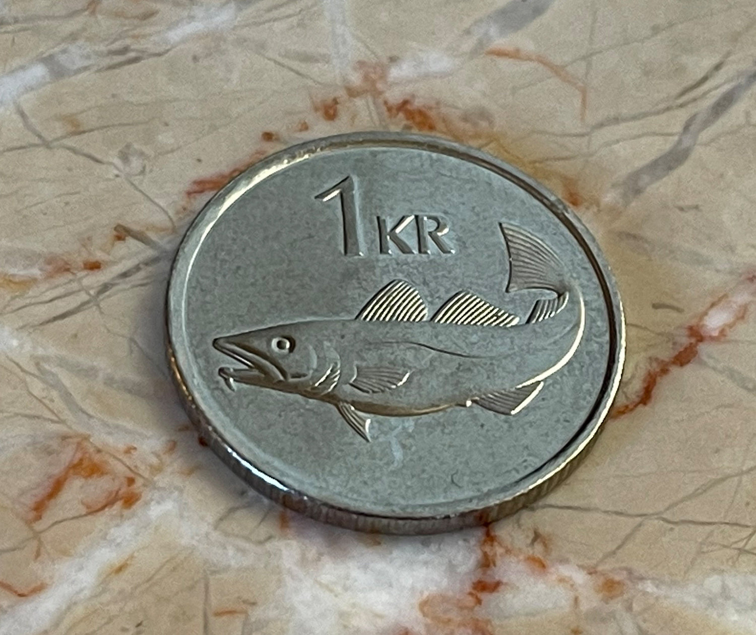 Giant Bergrisi & Cod Fish Krona Iceland Authentic Coin Money for Jewelry and Crafting Making