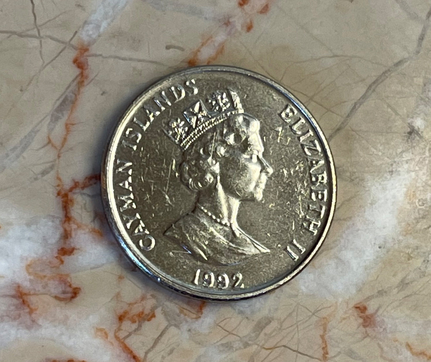 Crayfish Cayman Islands Authentic Coin Money Cent for Jewelry and Craft Making