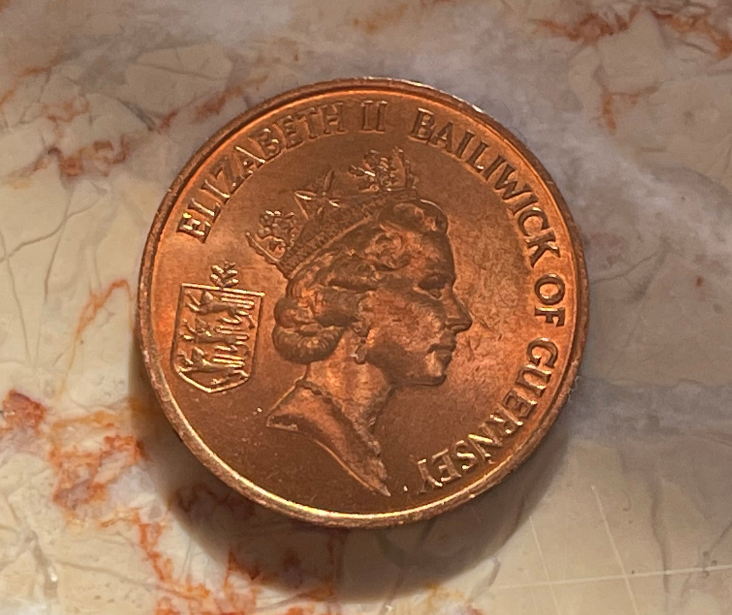 Crab Guernsey Islands Authentic Penny for Jewelry and Craft Making