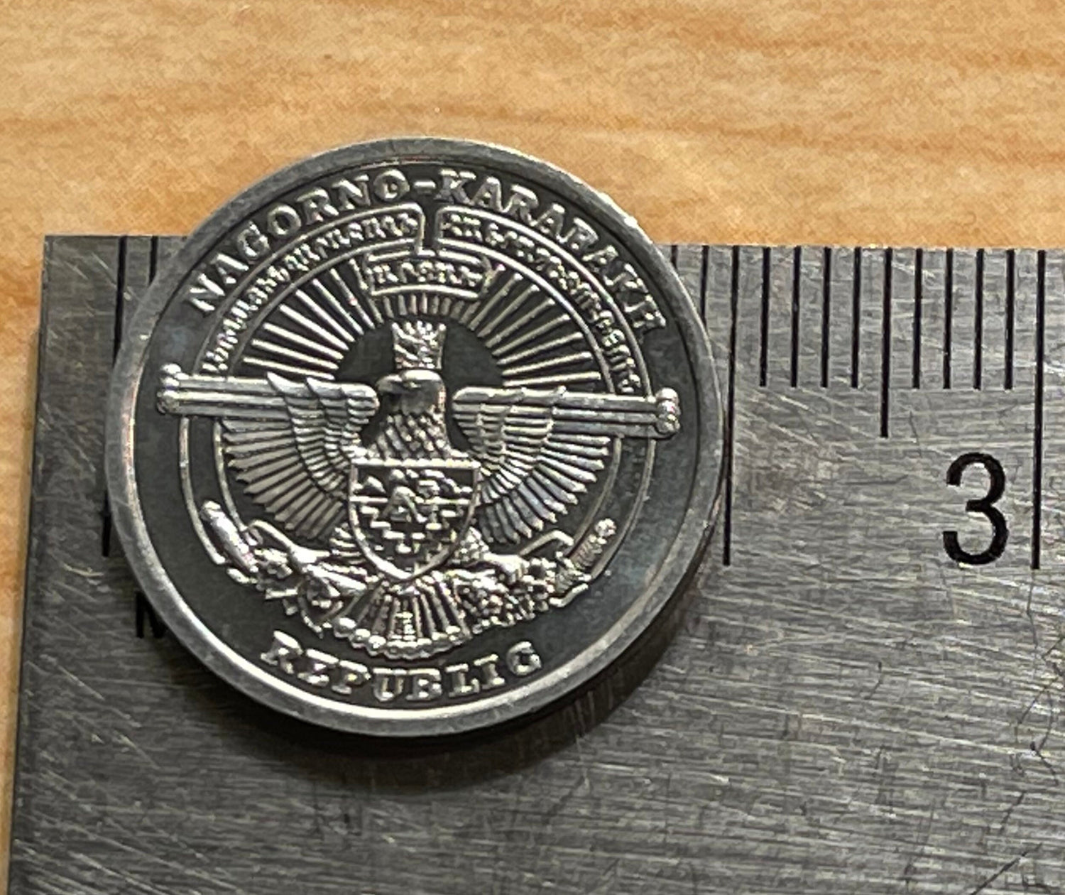 Nagorno-Karabakh Horse Authentic Coin Money 50 Luma for Jewelry and Craft Making