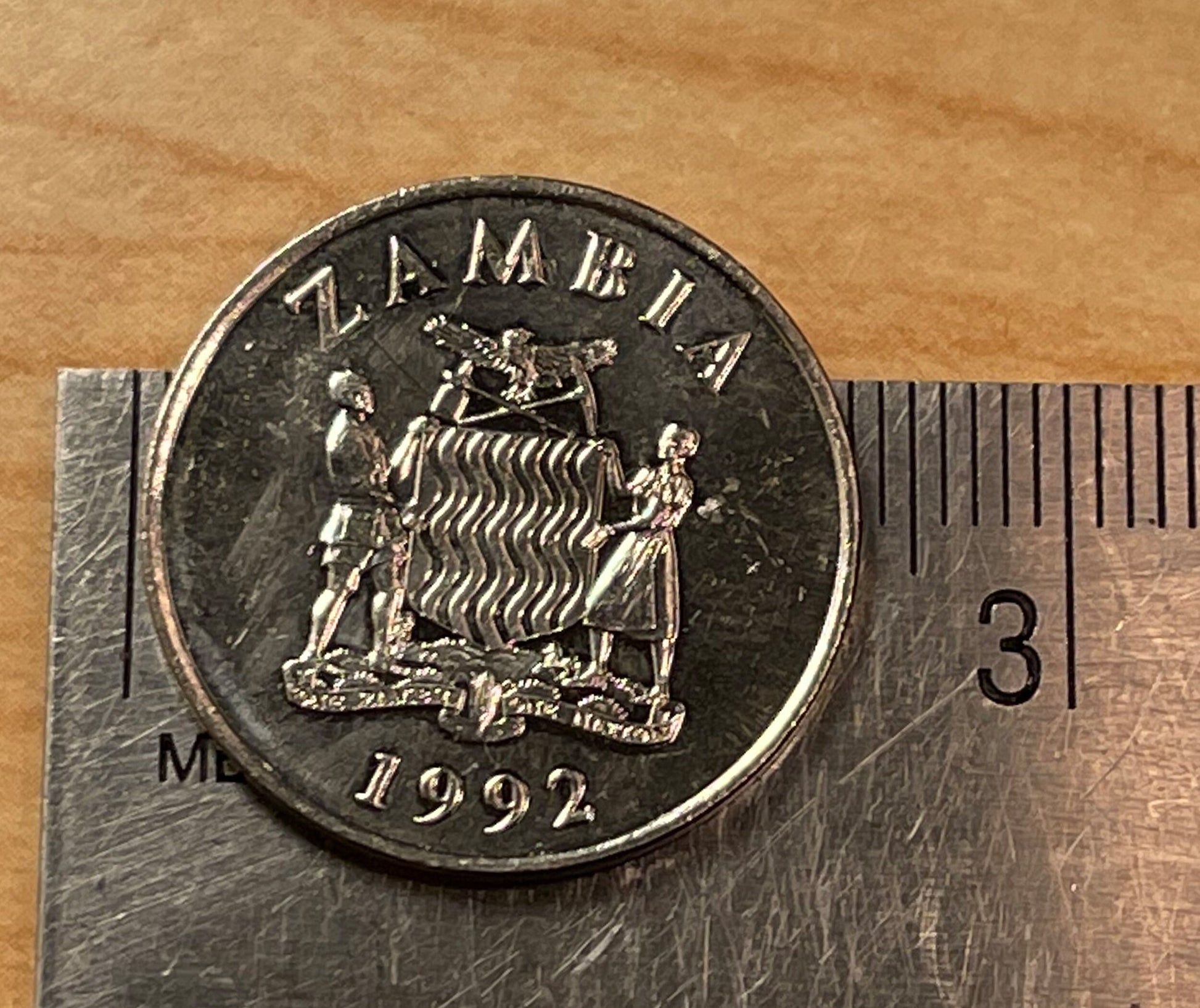 Antelope "Kafue Lechwe" 50 Ngwee Zambia Authentic Coin Money for Jewelry and Craft Making