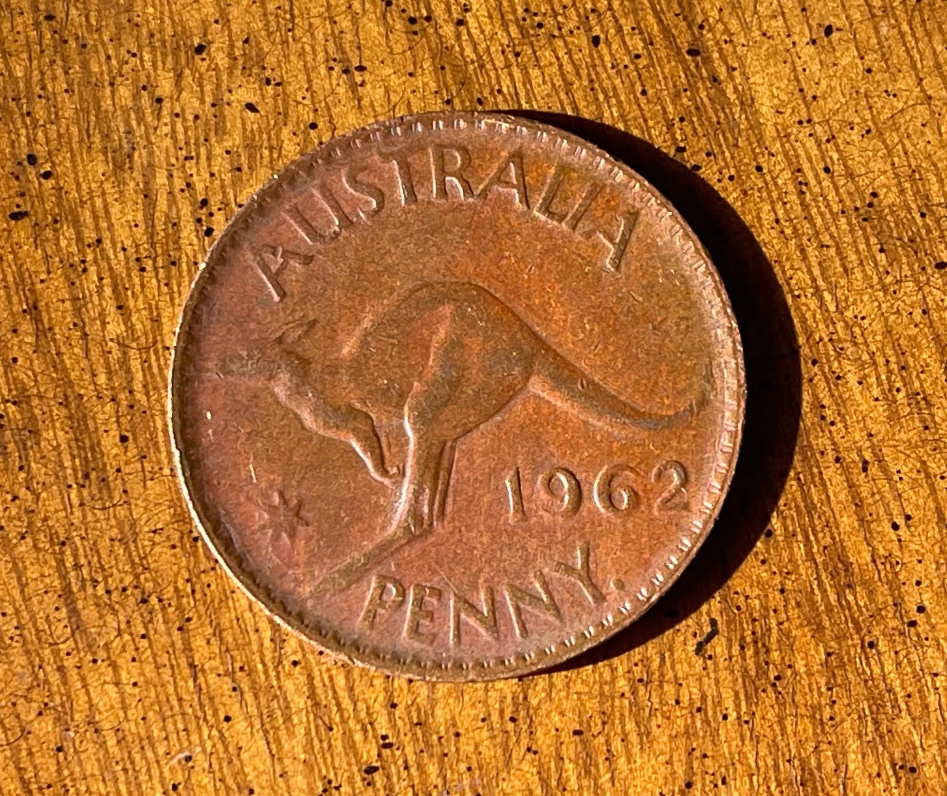 Kangaroo Queen Australian Penny Authentic Coin Money for Jewelry