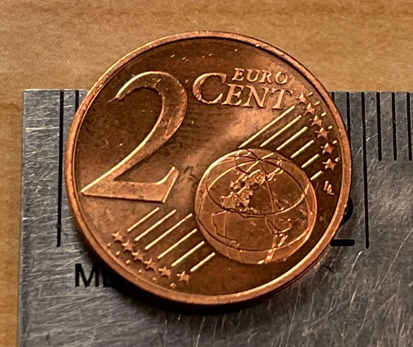 Edelweiss Austria 2 Euro Cent Authentic Coin Money for Jewelry and Craft Making
