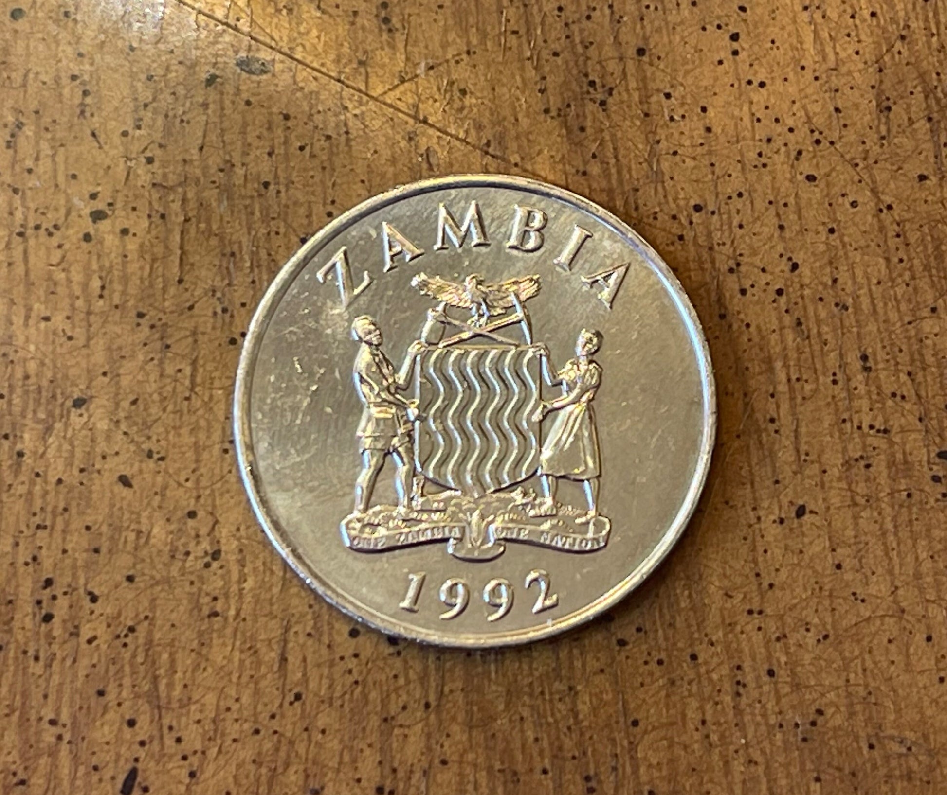 Antelope "Kafue Lechwe" 50 Ngwee Zambia Authentic Coin Money for Jewelry and Craft Making