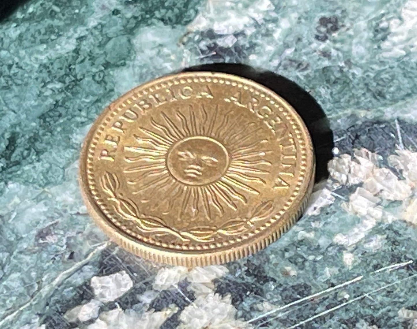 Sun of May Argentina Authentic Peso Coin Money for Jewelry and Craft Making 1974 1975 1976