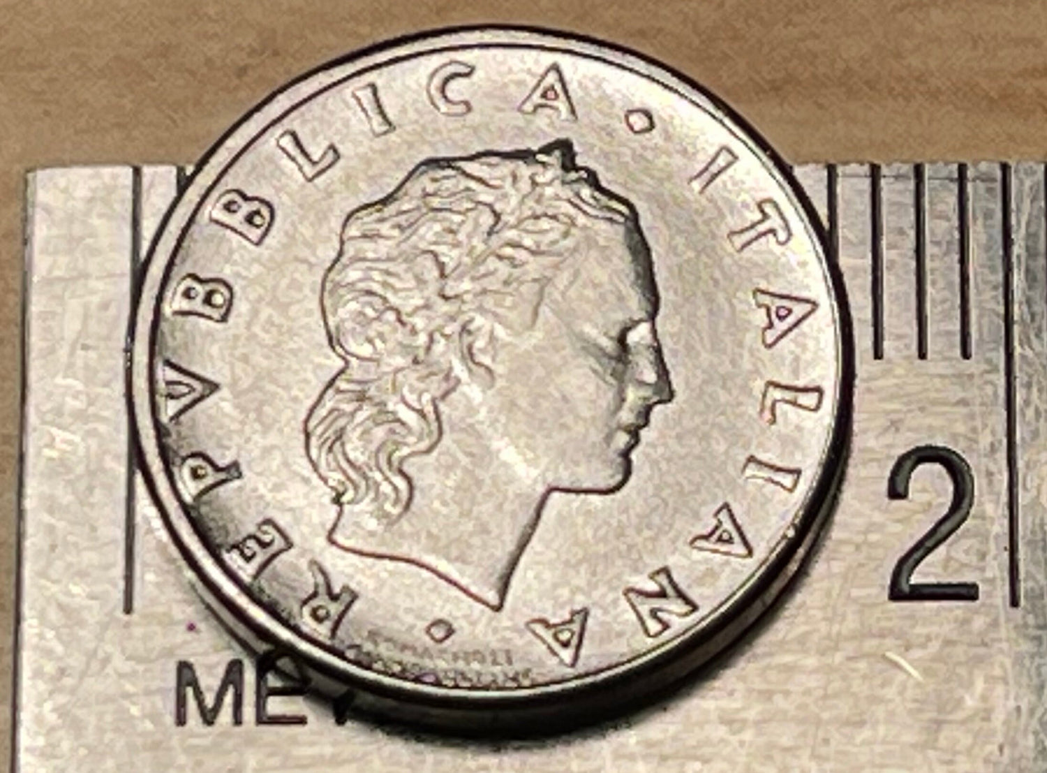 Vulcan (Small) Italian Authentic Coin Money 50 Lire for Jewelry and Craft Making