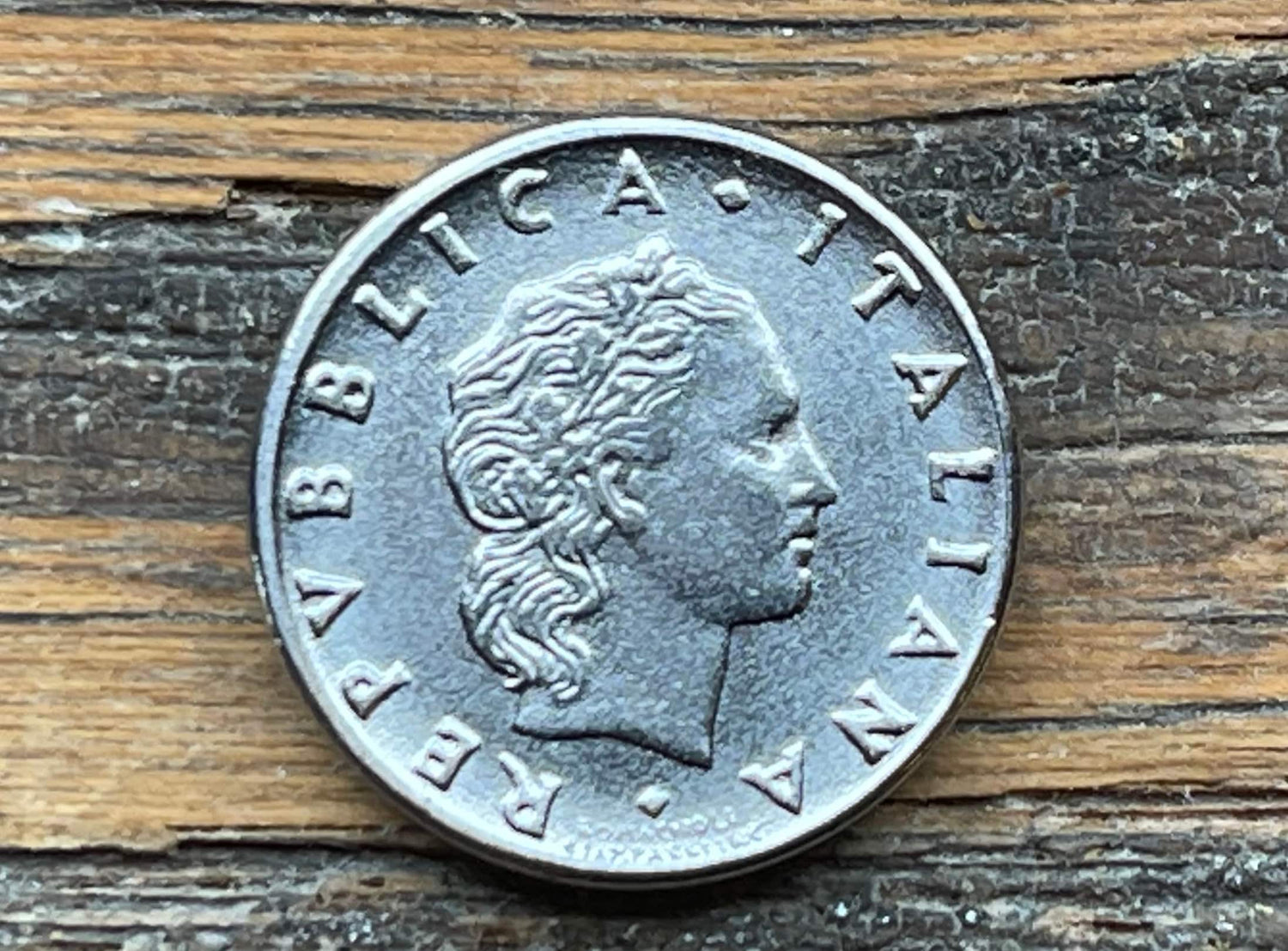 Vulcan (Small) Italian Authentic Coin Money 50 Lire for Jewelry and Craft Making