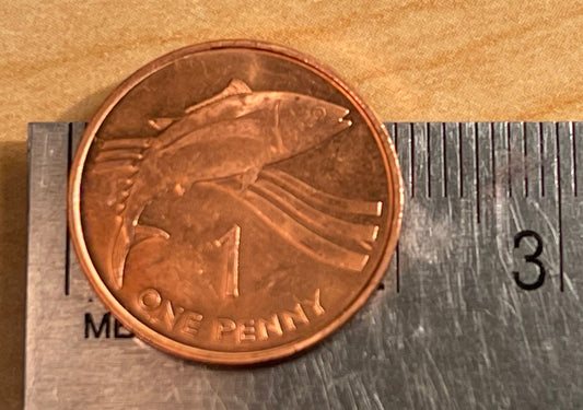 Tuna St Helena & Ascension Authentic Coin Money Penny for Jewelry and Craft Making