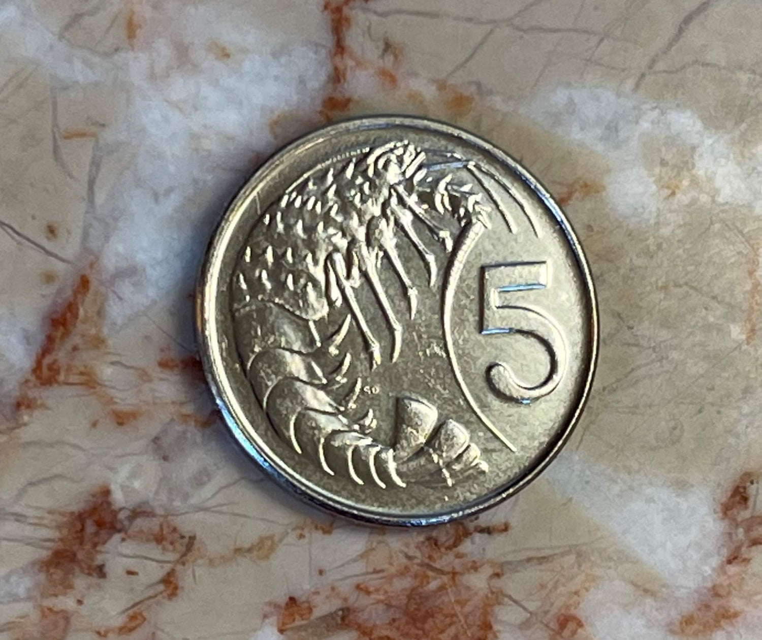 Crayfish Cayman Islands Authentic Coin Money Cent for Jewelry and Craft Making